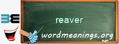 WordMeaning blackboard for reaver